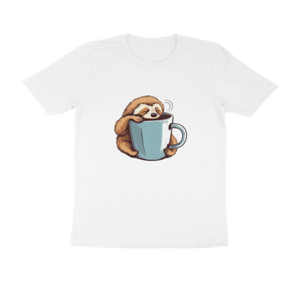 Lazy sloth Mens Half Sleeve Round Neck T-Shirt