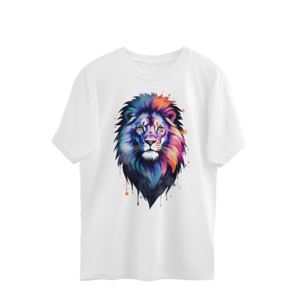 Lion Abstract Unisex Oversized Tshirt