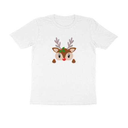 Reindeer Christmas Collection Mens Half Sleeve Round Neck T-Shirt